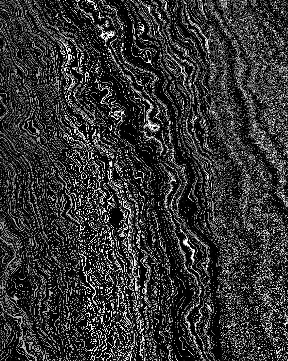 A texture kind of like wood or Jupiter with regions of different levels of grain.